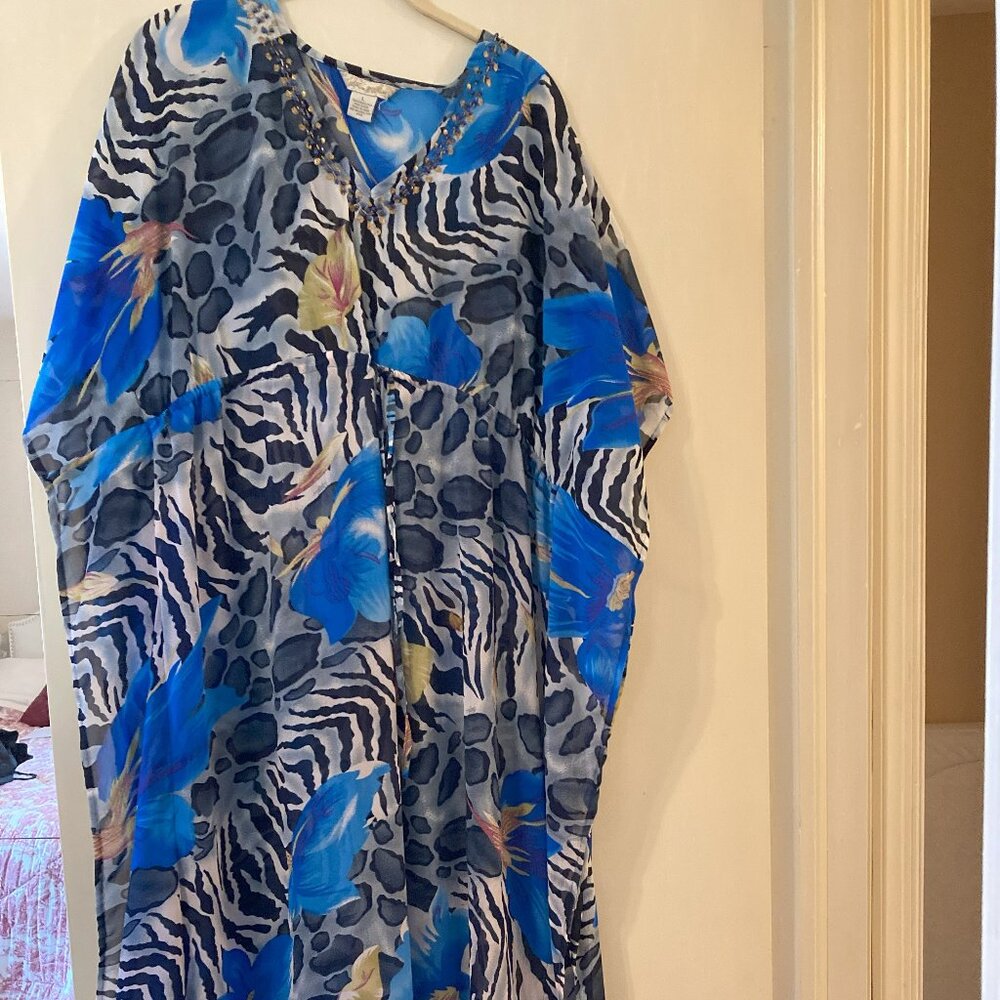 Animal Print Colorful Caftan